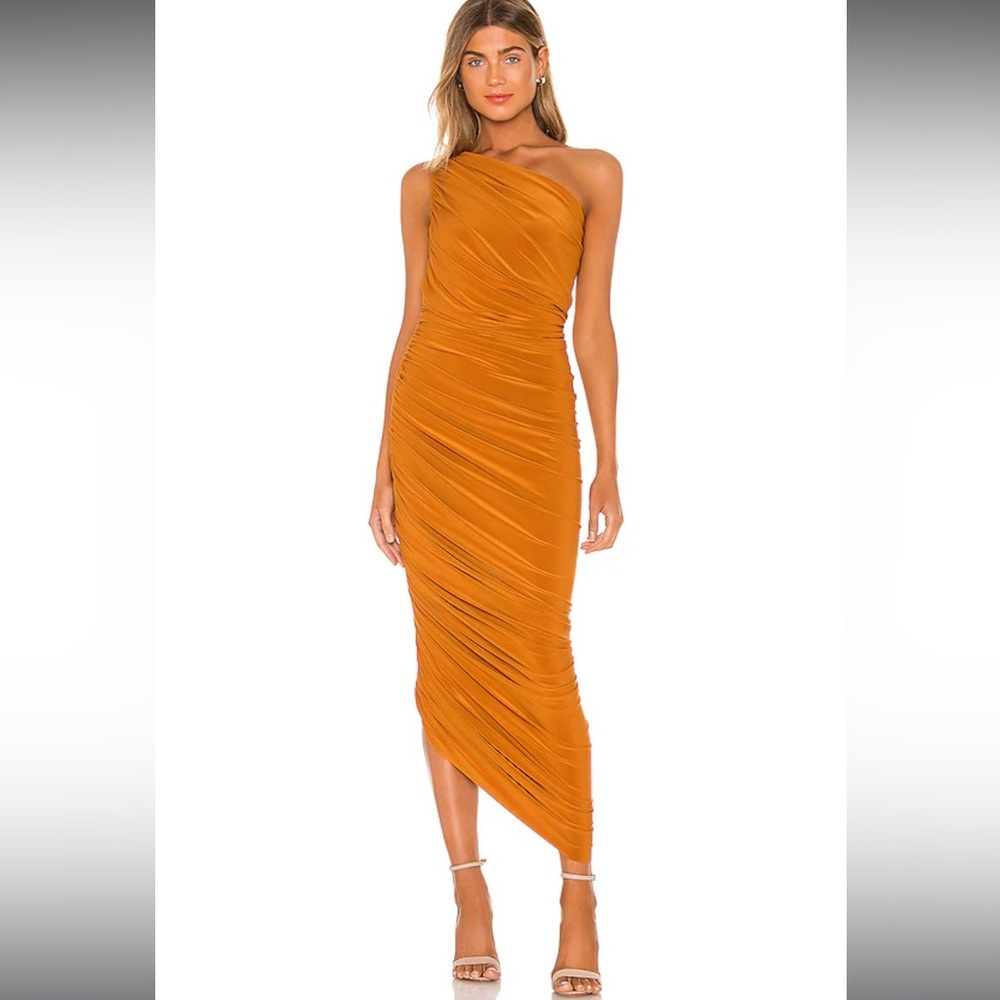 Norma Kamali Diana Gown Bronze - Picture 2 of 5